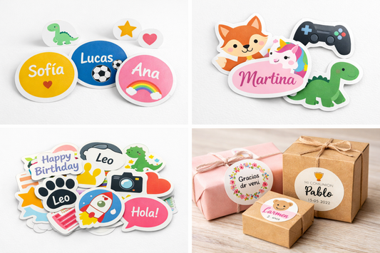 Pegatinas personalizadas troqueladas a medida en Valmojado
