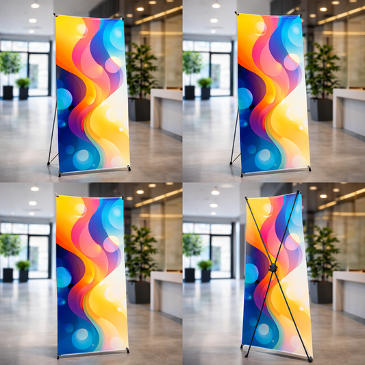 X-Banner publicitario personalizado en Valmojado