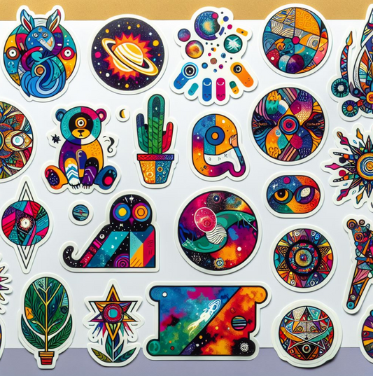 Stickers para eventos pegatinas de vinilo brillo ecosolvente 1 m2