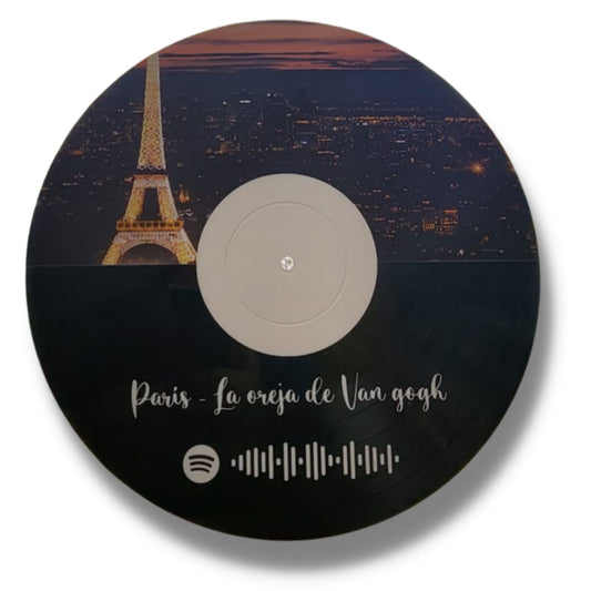 Auténtico vinilo impreso con foto y canción spotify - 17,95 €