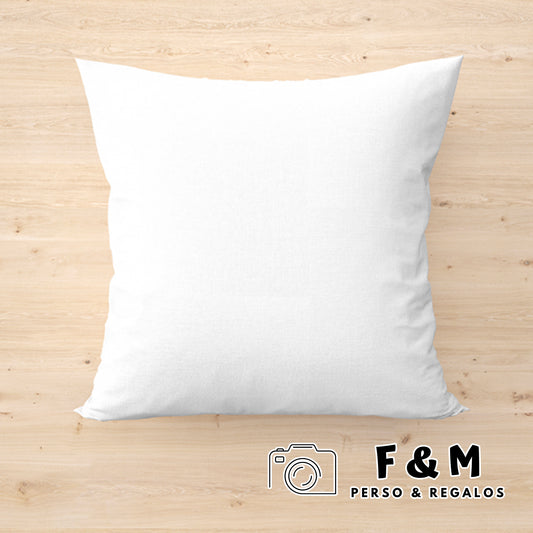 Cojín personalizado con foto sublimación 100% microfibra