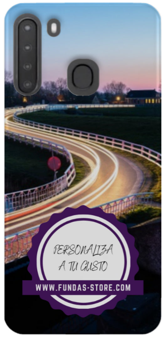 Funda para SAMSUNG a21 personalizada movil GEL TPU con foto 3D digital UVLED