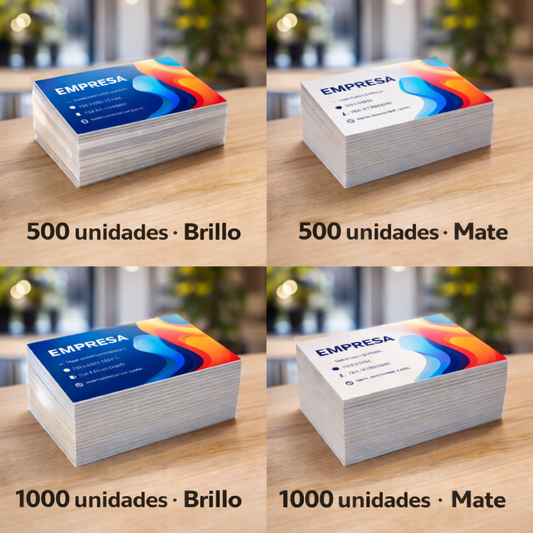 Tarjetas de visita personalizadas en Valmojado