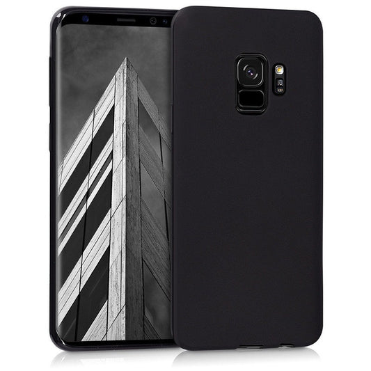 Funda para SAMSUNG GALAXY S9 personalizada NEGRA MATE carcasa GEL flexible con tu foto